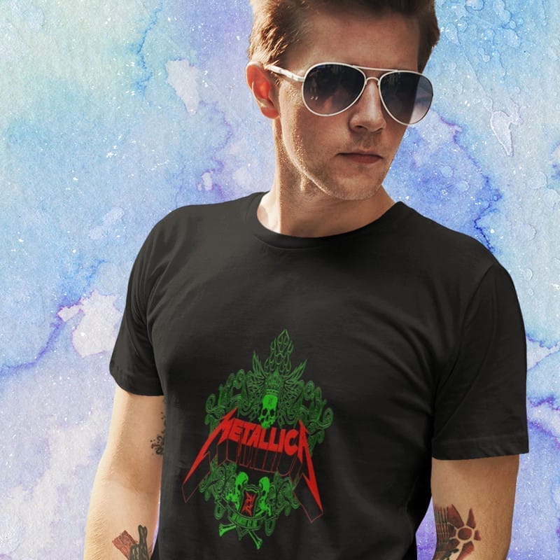 Best Men EqualLife Printed T Shirts-Tribute to Metallica-Rock Music-Design-7-by ZingerTees-Men-E