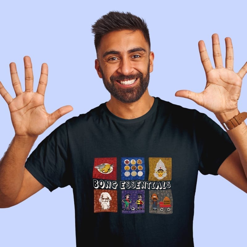 Sophisticated Men EqualLife Printed T Shirts-Bengali Collection - BONG ESSENTIALS-by ZingerTees-