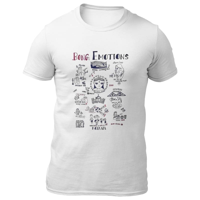 Exclusive Men Equallife Printed T Shirts-Bengali Collection – Emotions Of Bongs-By Zingertees-Me