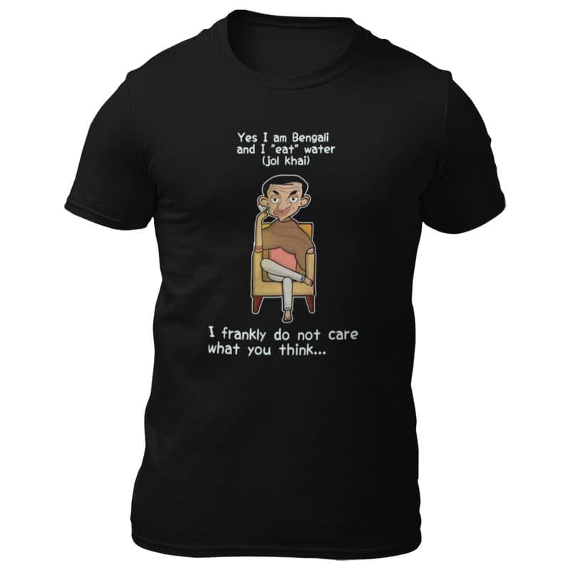Chic Men EqualLife Printed T Shirts-Bengali Collection - Bongs Eat Water - Jol Khai-by ZingerTee