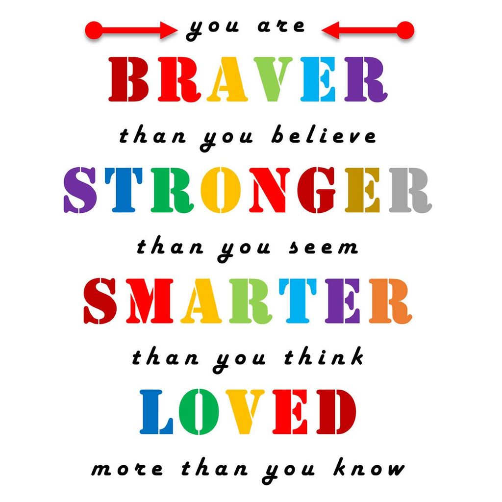 Stylish Men Equal Life Printed T Shirts-Inspire Series -Braver-Stronger-Smarter-Loved-by ZingerT