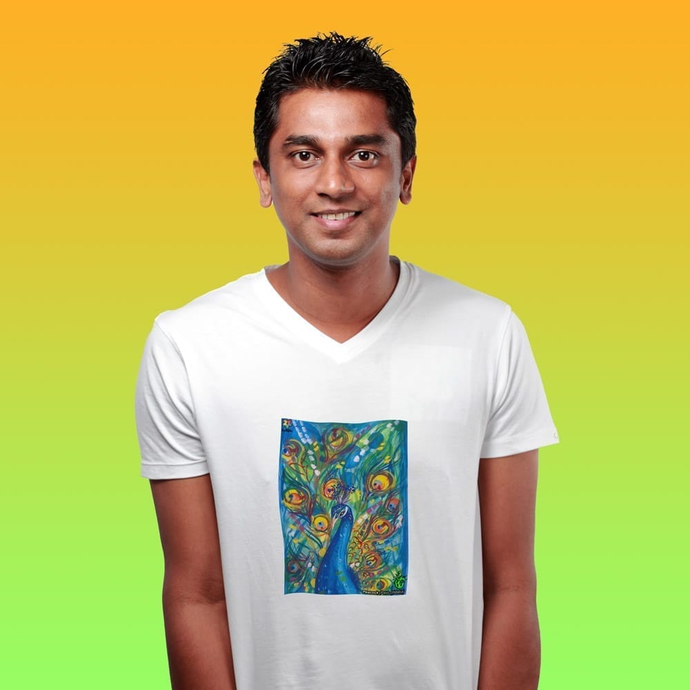 Latest Men Equal Life Printed T Shirts - Eco Earth Series - Peacock - By ZingerTees-Men-EL912003
