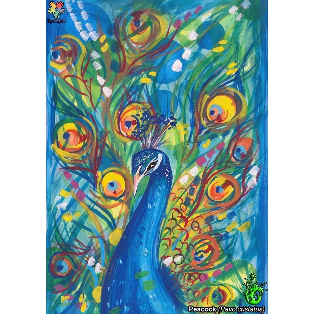 Latest Men Equal Life Printed T Shirts - Eco Earth Series - Peacock - By ZingerTees-Men-EL912003
