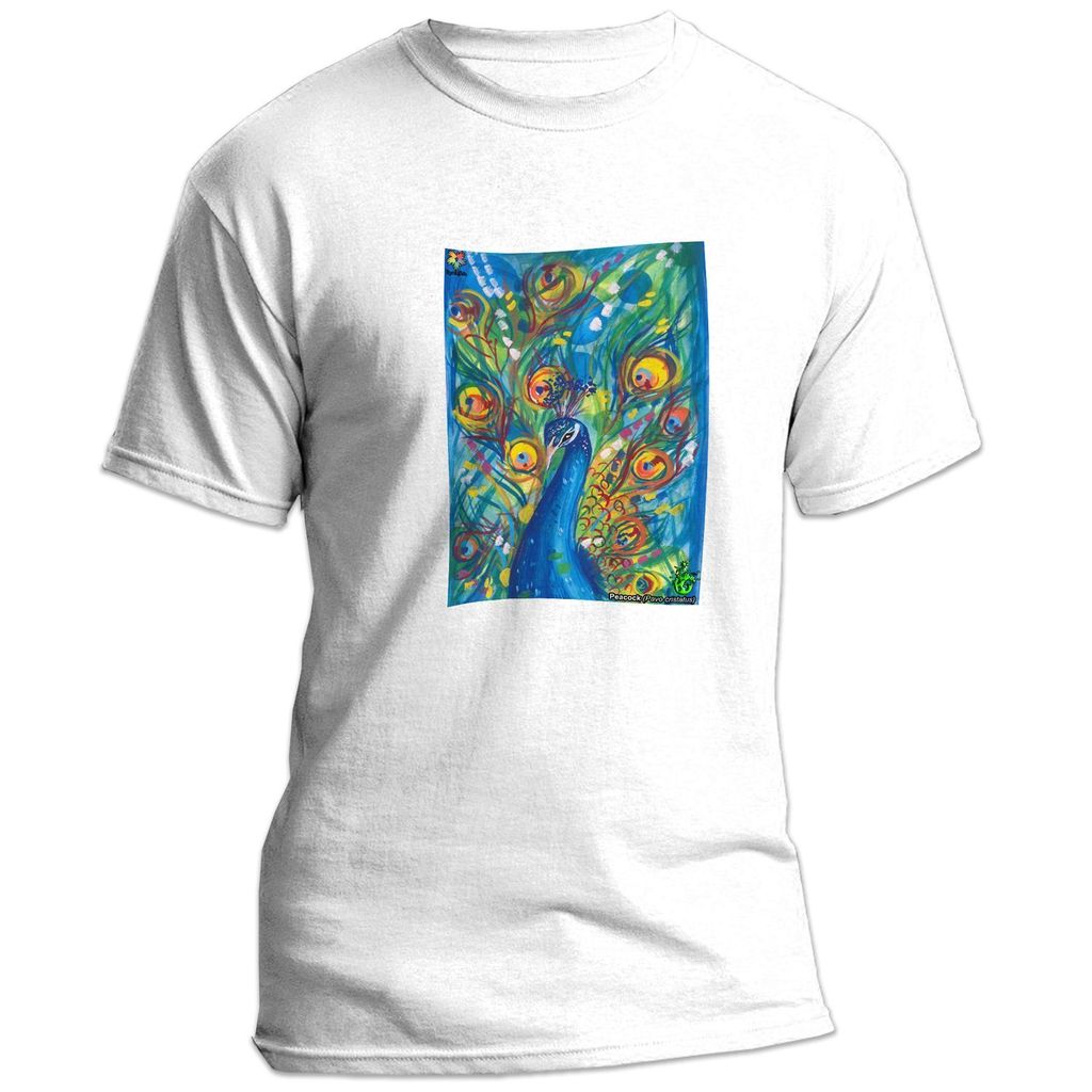 Latest Men Equal Life Printed T Shirts - Eco Earth Series - Peacock - By ZingerTees-Men-EL912003