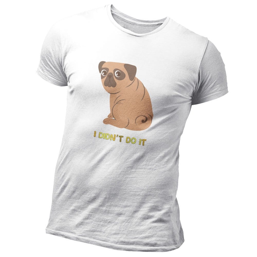 EqualLife Pure Cotton Bio-Washed T-Shirt Chest Printed-Funny Dog Life Series - 5 - I Didn't Do It Design-by ZingerTees-Women-EL9120135-F