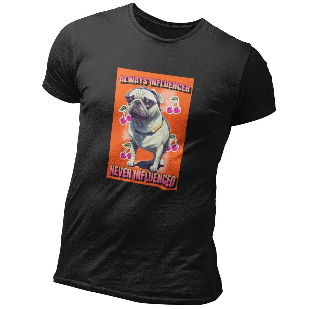 EqualLife Pure Cotton Bio-Washed T-Shirt Chest Printed-Funny Dog Life Series - 10 - Always Influencer Design-by ZingerTees-Men-EL9120140-M