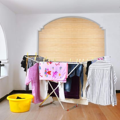 Wall Mounted Stainless Steel Foldable Clothes Drying Rack