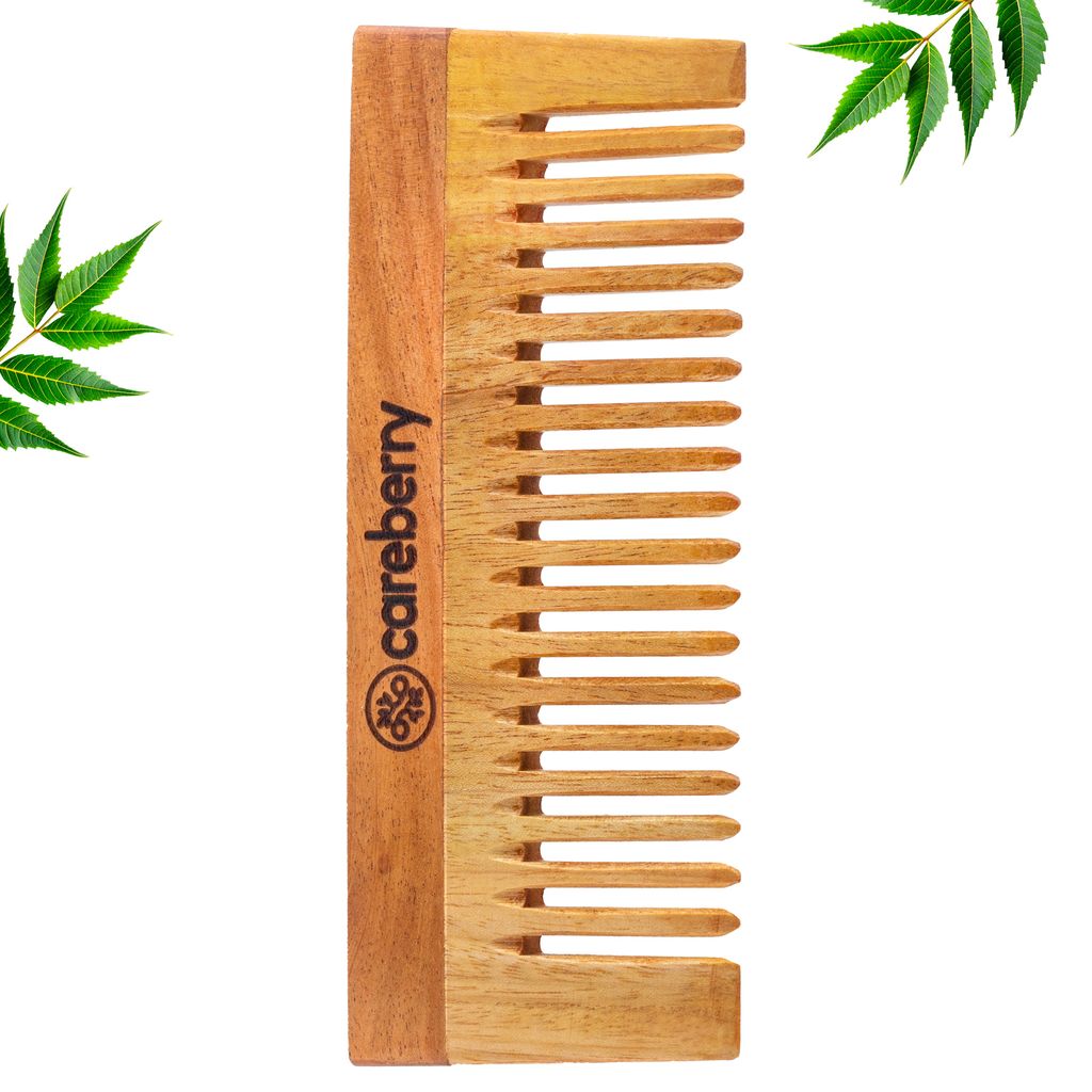Careberry's Neem Nirvana Shampoo Comb | Reduce Breakage and Hairfall | Neem Comb For Detangling and Hair Growth - Body Care - Loofah and Other Tools | Buy online on ZillyBuy