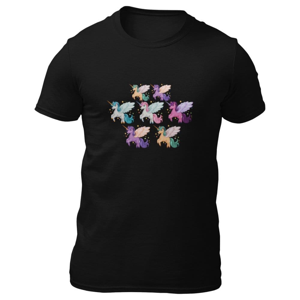 EqualLife Pure Cotton Bio-Washed Chest Printed T-Shirt - The Cute Unicorns - by ZingerTees-Men-EL9120501-M