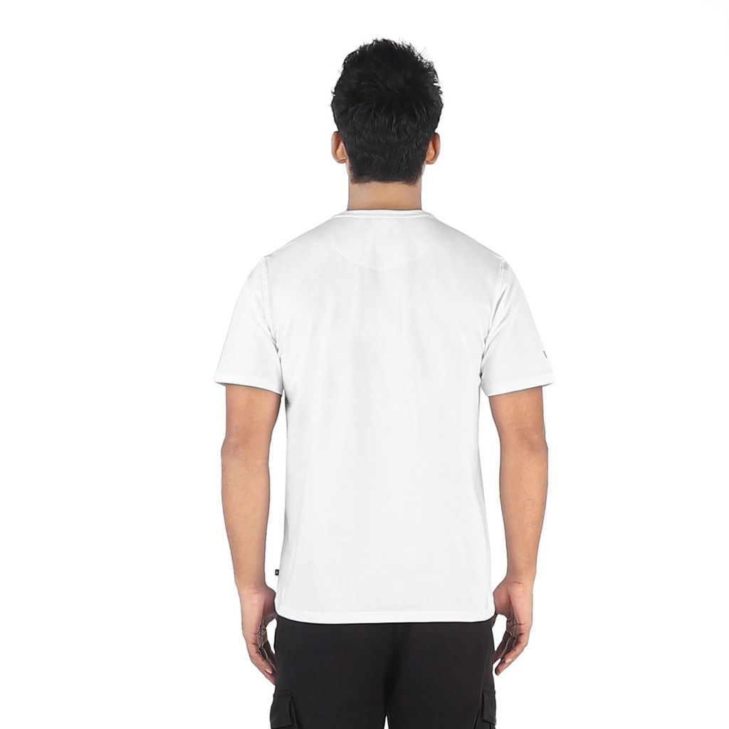 Men's Crew Neck Reflective Print T-Shirt