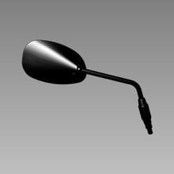 Side Rear View Mirror - Right - Black - HF Deluxe | HF Dawn - 88110AAH000S