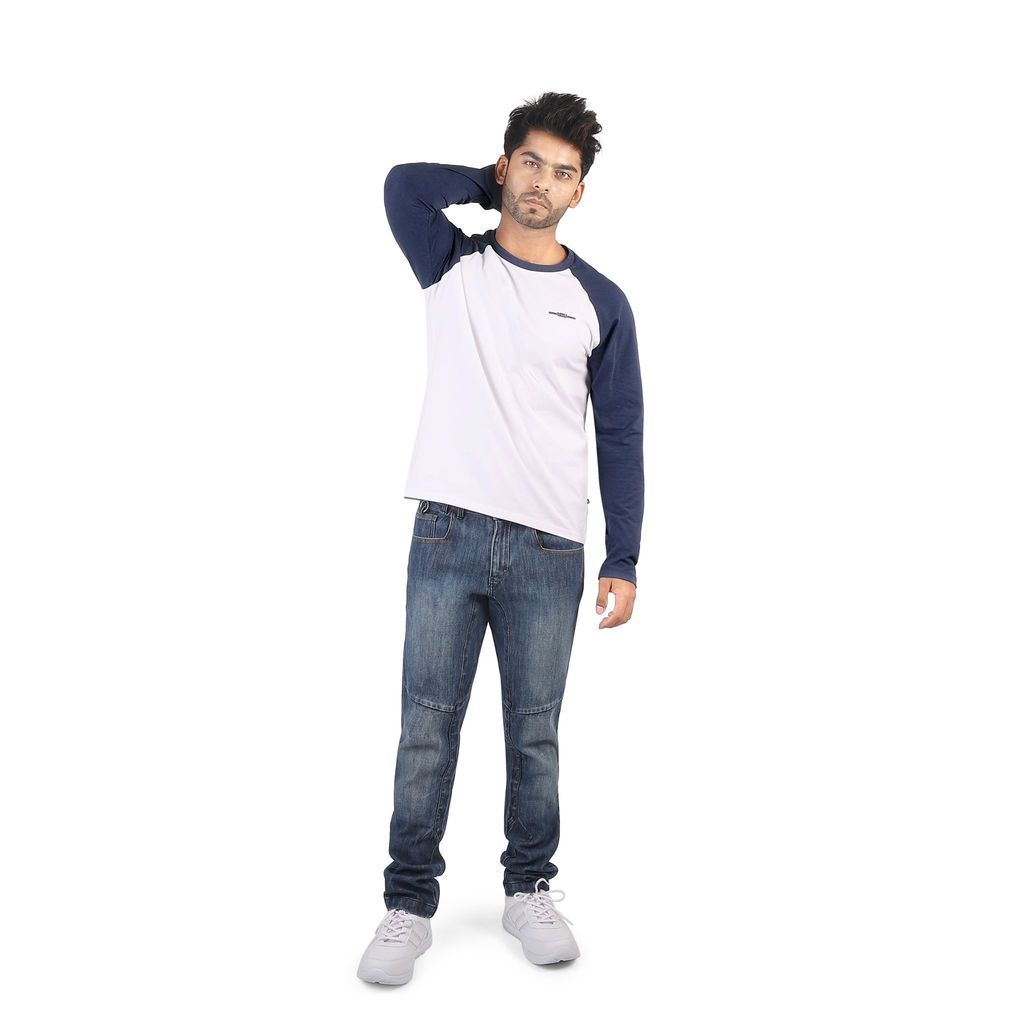 Men's Raglan T-Shirt In Premium Stretch Cotton Lycra