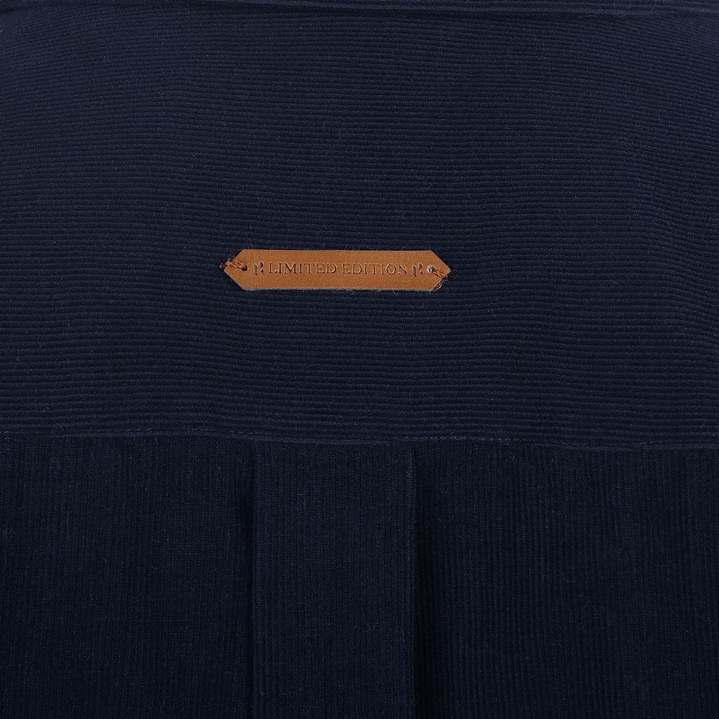 Men's Regular Fit Corduroy Shirt With Elbow Patch