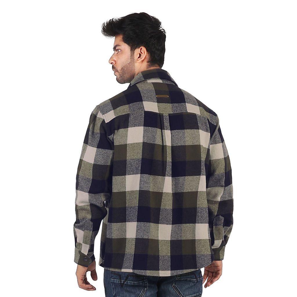 Men's Relaxed Fit Brushed Flannel Shacket