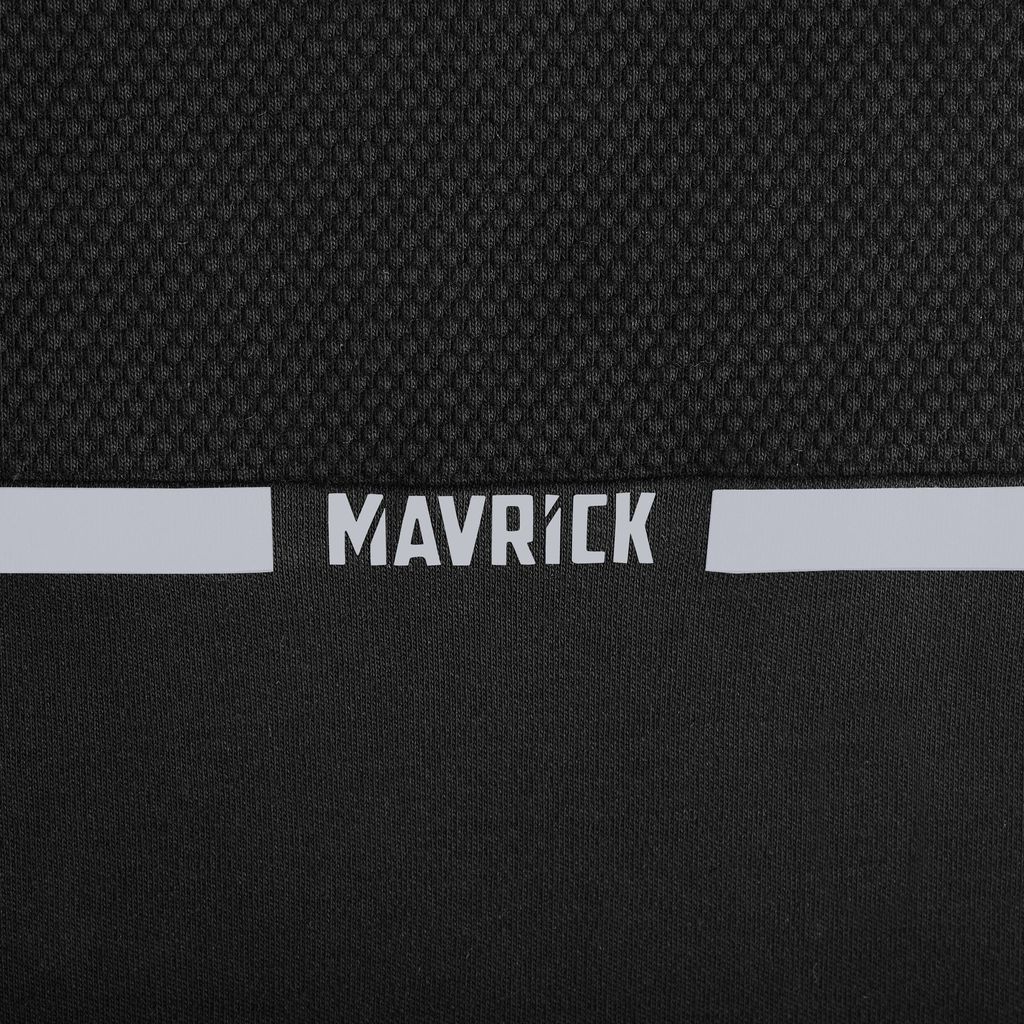 Men's Zip-Up Tech Polo T-Shirt With Reflective Print