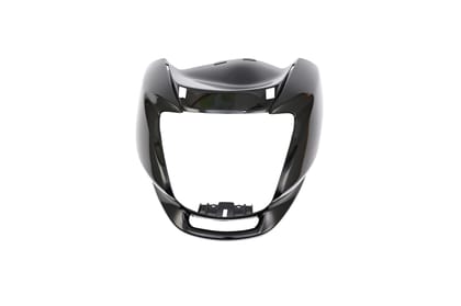 Hero Genuine Black Front Visor/Cowl (Without Stripes) – Sleek Protection & Style for Passion Pro - 61301KWA830RS