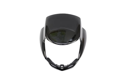 Black Front Visor / Cowl Without Stripes - HF Deluxe - 83410AAH100RS