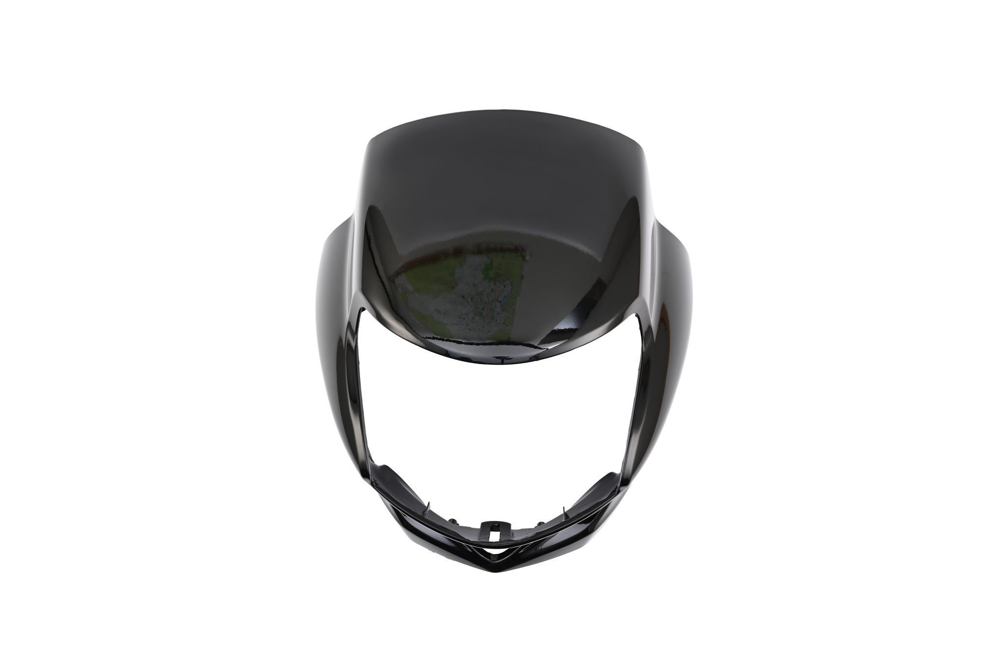 Black Front Visor / Cowl Without Stripes - HF Deluxe - 83410AAH100RS