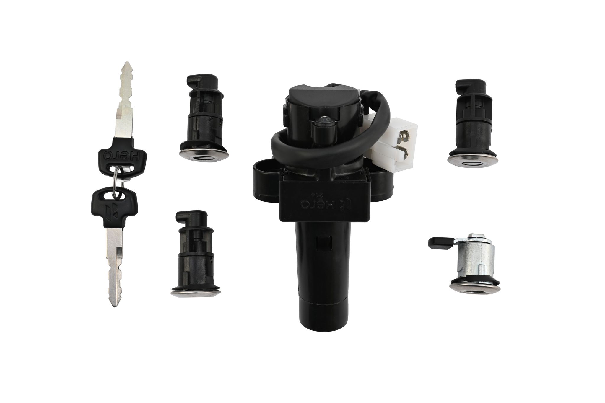 Hero Genuine Ignition Switch Lock Set – Trusted Security & Smooth Start for Splendor Plus - 35010AAEH01S