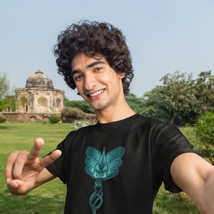 EqualLife Pure Cotton Bio-Washed T-Shirt Chest Printed-Hindu God Lord Shiva-Design-11-by ZingerTees-Men-EL9120445-M