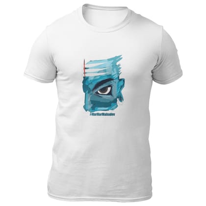 EqualLife Pure Cotton Bio-Washed T-Shirt Chest Printed-Hindu God Lord Shiva-Design-9-by ZingerTees-Men-EL9120378-M