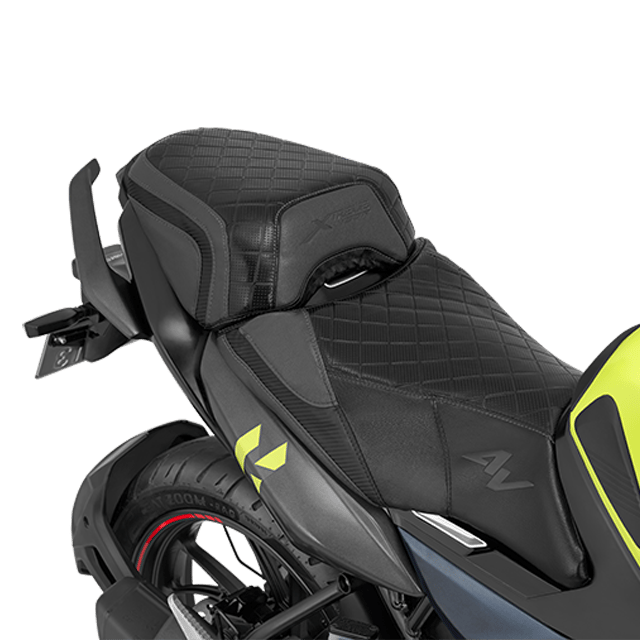 Seat Cover split type in Matt slate black for Xtreme 160