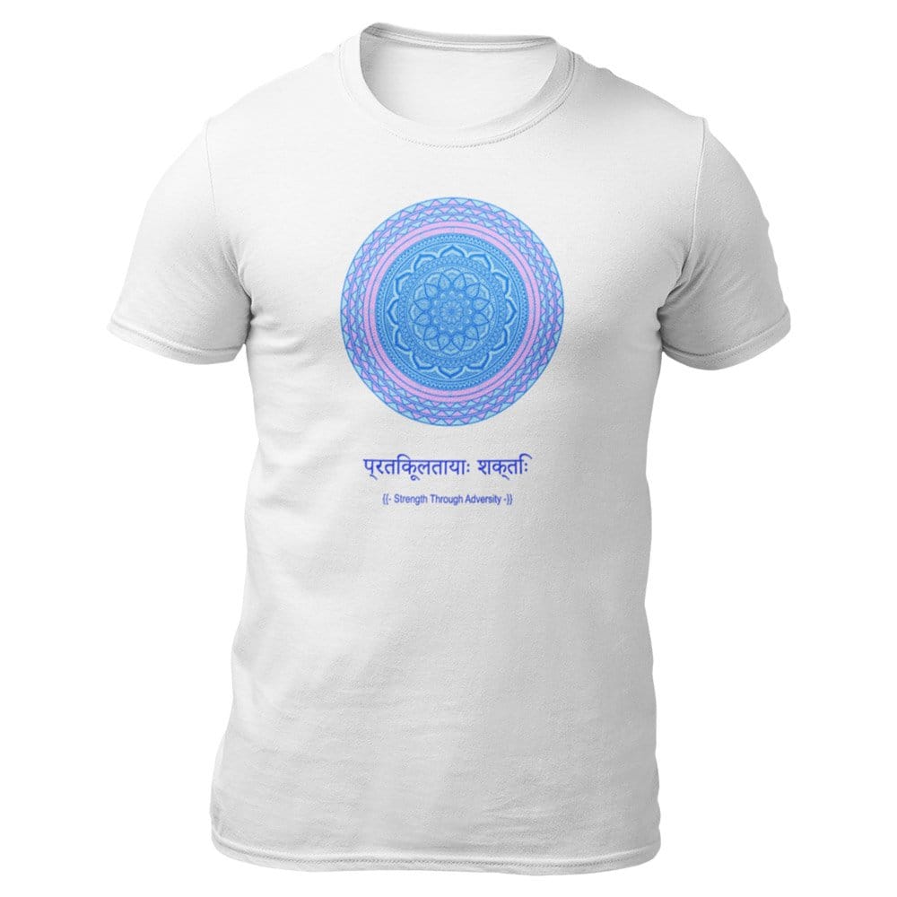 EqualLife Pure Cotton Bio-Washed T-Shirt Chest Printed-Mandala Design with Inspirational Ancient Indian Vedic Quotes -9-by ZingerTees-Men-EL9120200-M