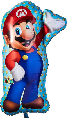 Super Mario Theme Foil Balloon (Pack Of 5 Pcs)