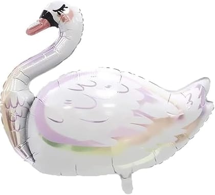 Graceful Swan with White Heart Balloon Decoration - Set of 5
