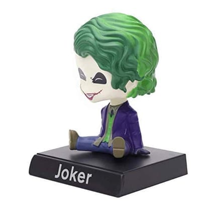 Joker Action Figure Limited Edition Bobblehead for Car Desk with Mobile Holder