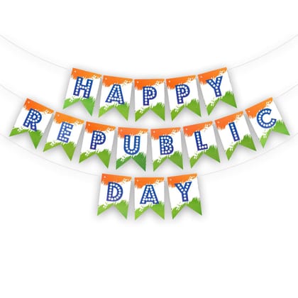 Happy Republic Day Hanging Banner for 26 January Décor