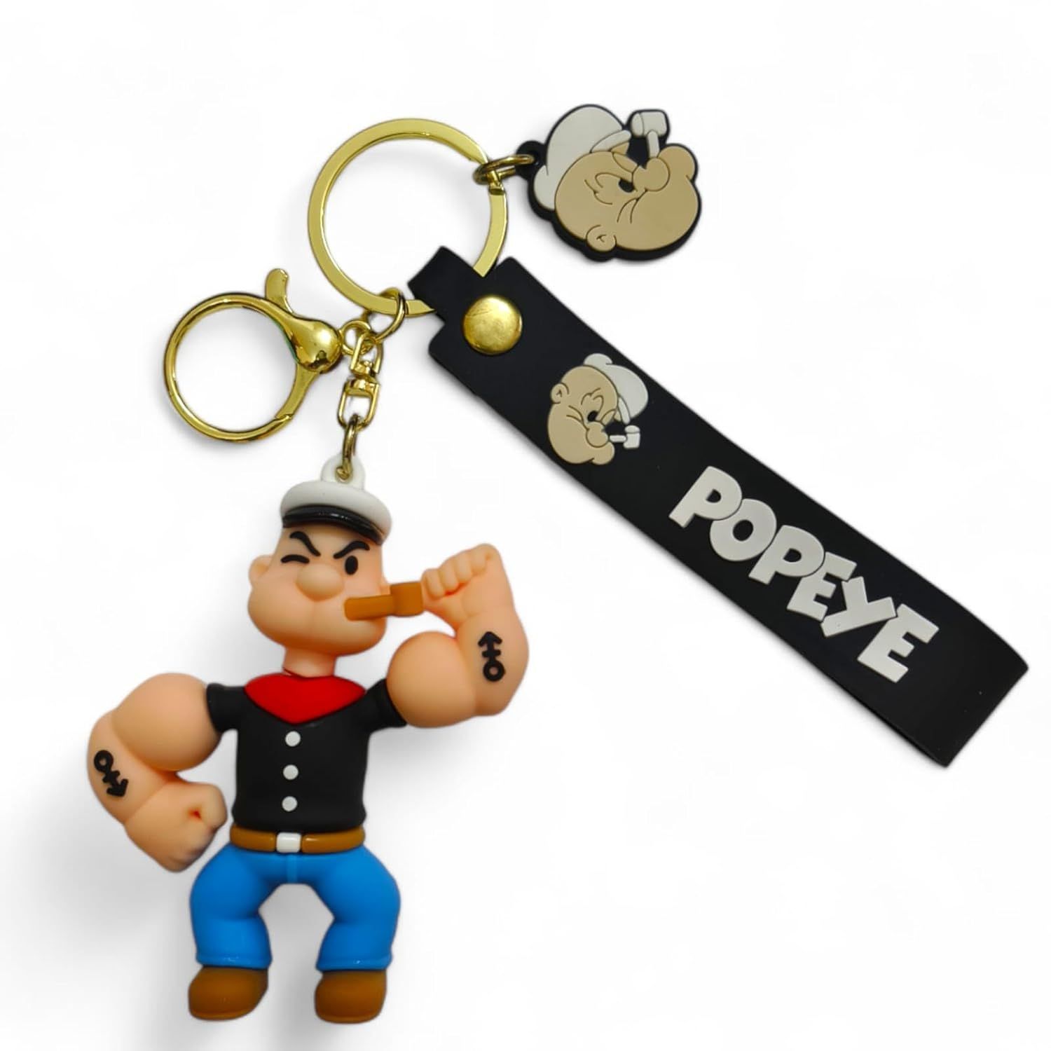 Popeye 3D Silicon Keychain