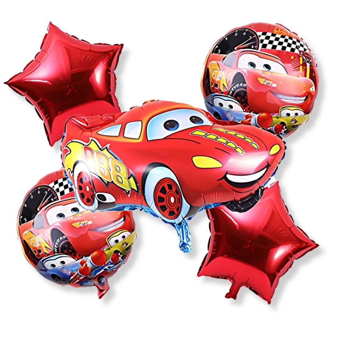 Car Theme Foil Balloon Set of 5