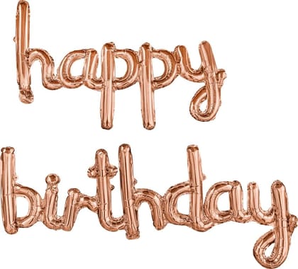 Happy Birthday Cursive Foil Balloon