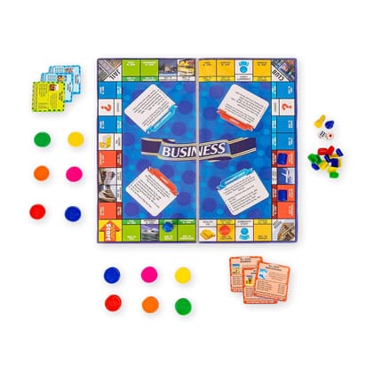 Business India Board Game 5 in 1 Board Game with Other Games