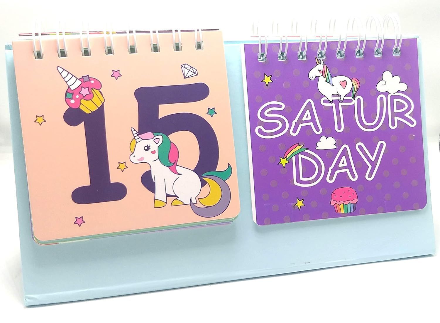 Unicorn  Daily Date Desk Universal Calendar