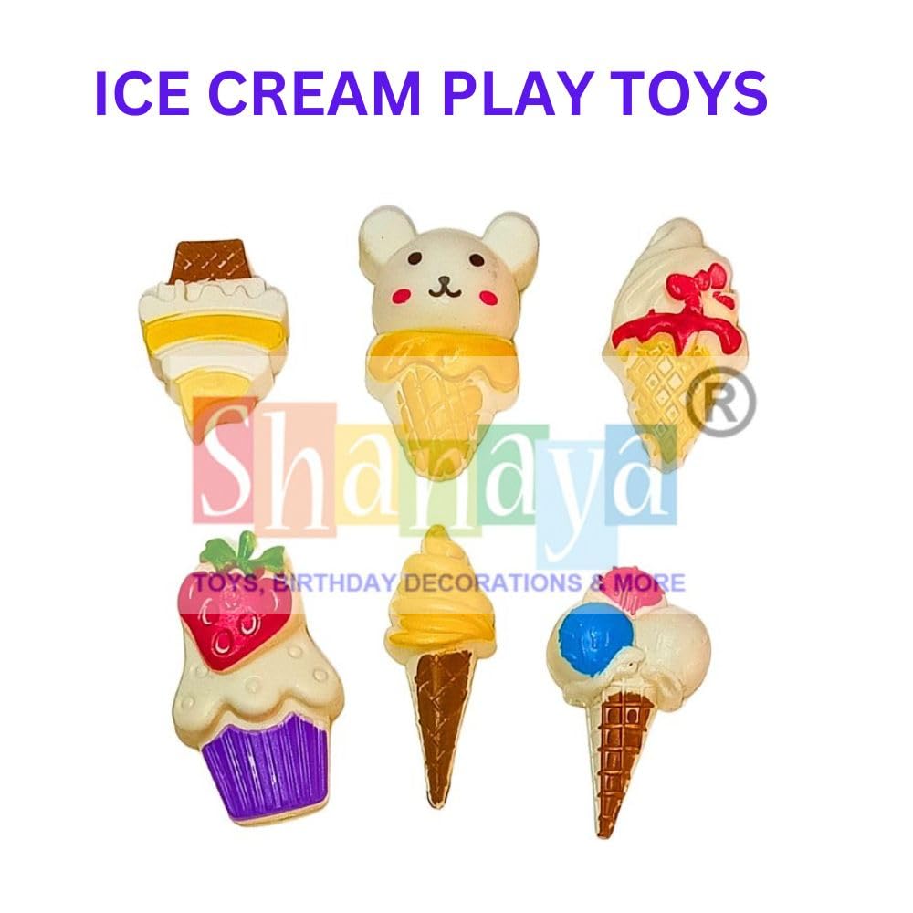 SHANAYA Doll Playset for Girls| Includes Doll, Ice Cream Toys, Cupcakes, Dessert Cart | Pretend Play Toys for Kids | Birthday Gift for Girls | Fun & Durable Toy Set for Creative Role Play