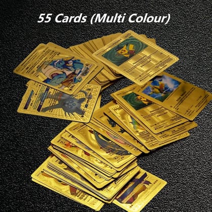 Golden Pokemon Cards Waterproof for Kids