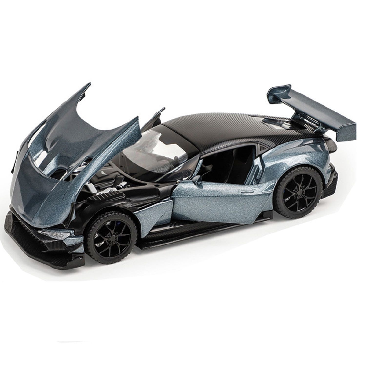 KTRS ENTERPRISE 1:32 Aton Mrtin Vulcan Alloy Metal Pull Back Die-cast Car Model Pull Back car Super Openable Doors Sound and Light Doors & Light Music Boys Toys for Kids
