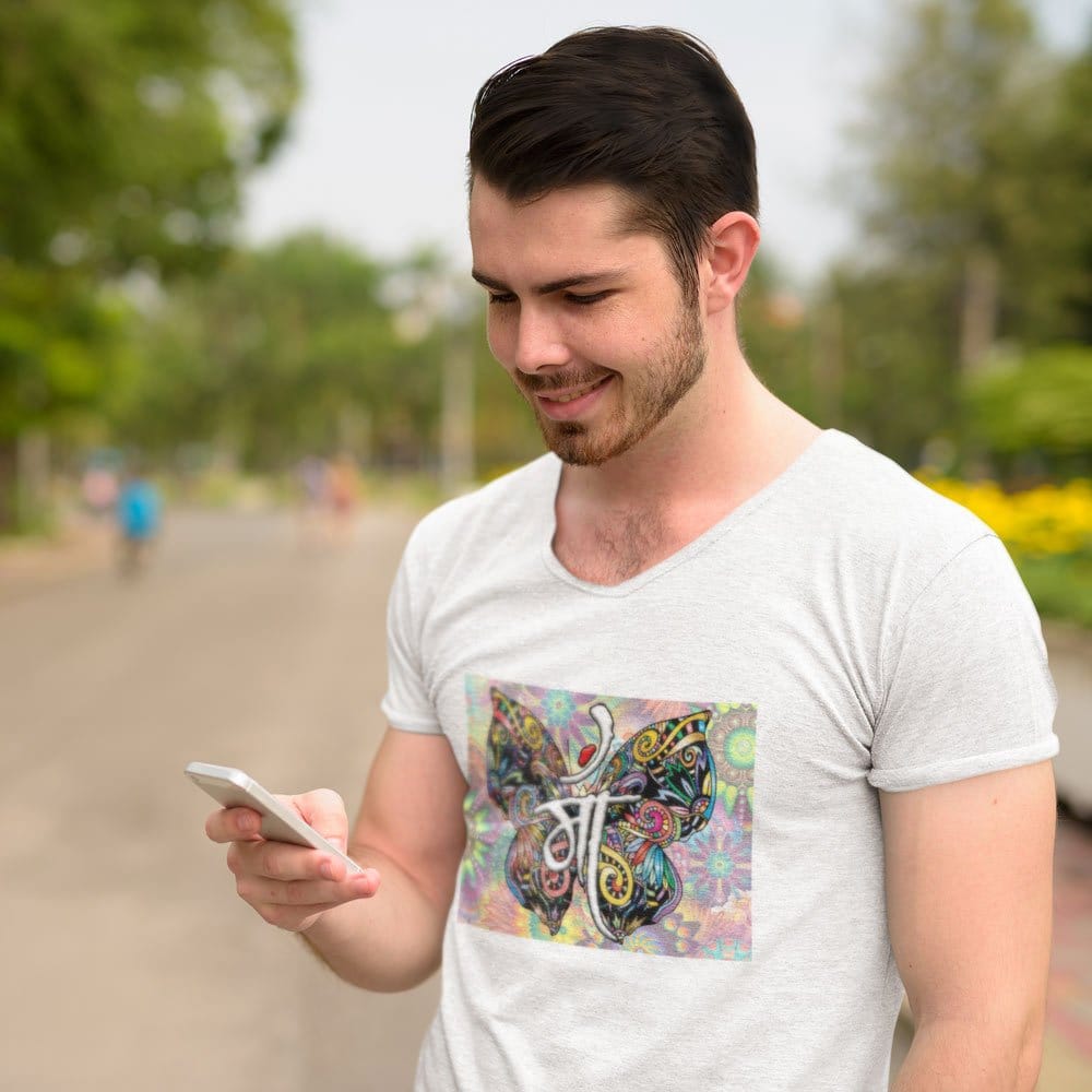 EqualLife Pure Cotton Bio-Washed T-Shirt Chest Printed-Maa (Design-1)-by ZingerTees-Men-EL9120056-M