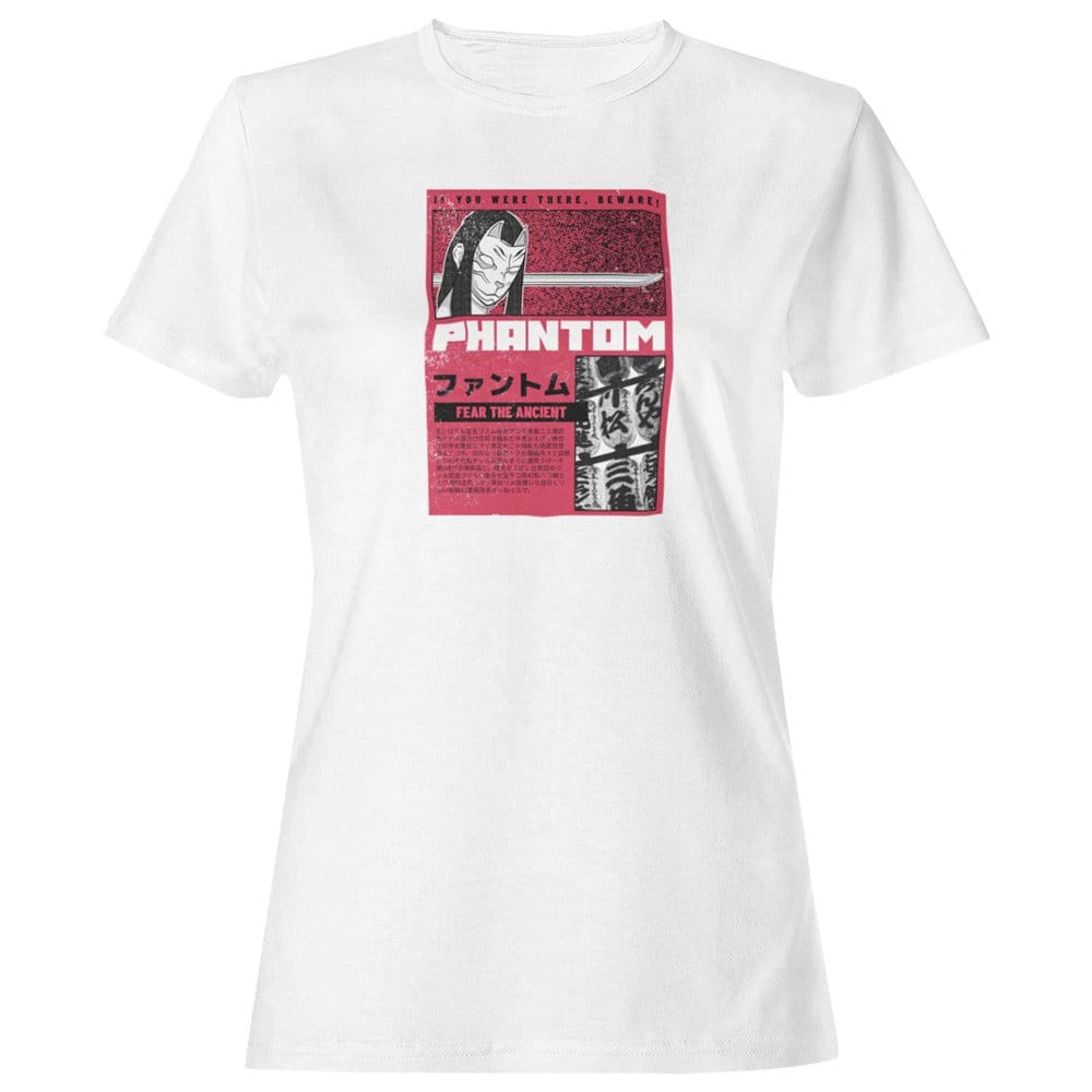 EqualLife Pure Cotton Bio-Washed T-Shirt Chest Printed-Japanese Anime Art Series - 5 - Phantom Fear the Ancient Design-by ZingerTees-Women-EL9120219-F