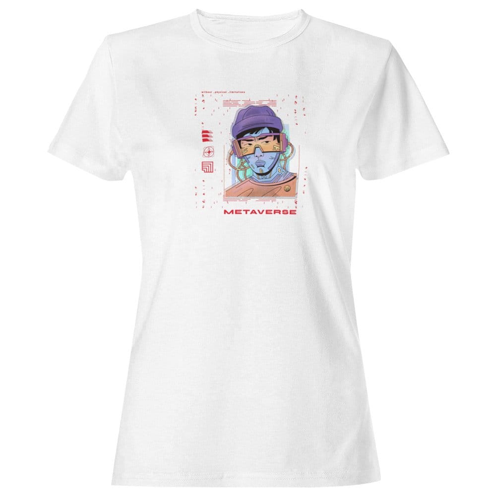 EqualLife Pure Cotton Bio-Washed T-Shirt Chest Printed-Japanese Anime Art Series - 10 - Metaverse - Without Limitation Design-by ZingerTees-Women-EL9120224-F
