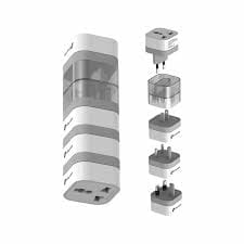 Ultraprolink Travel Qubes Worldwide AC Convertor Plugs (Pack of 4)