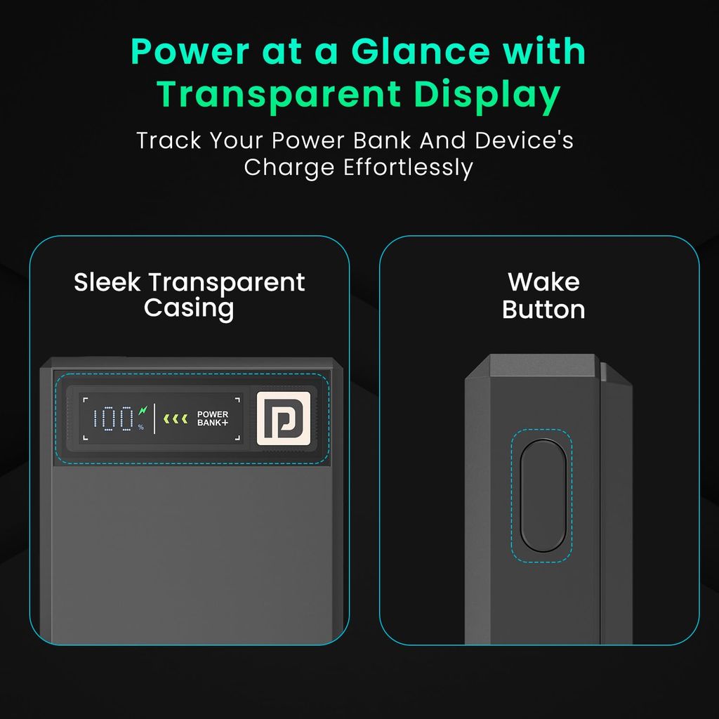 Portronics Luxcell MagClick 10k 10000 mAh Power Bank