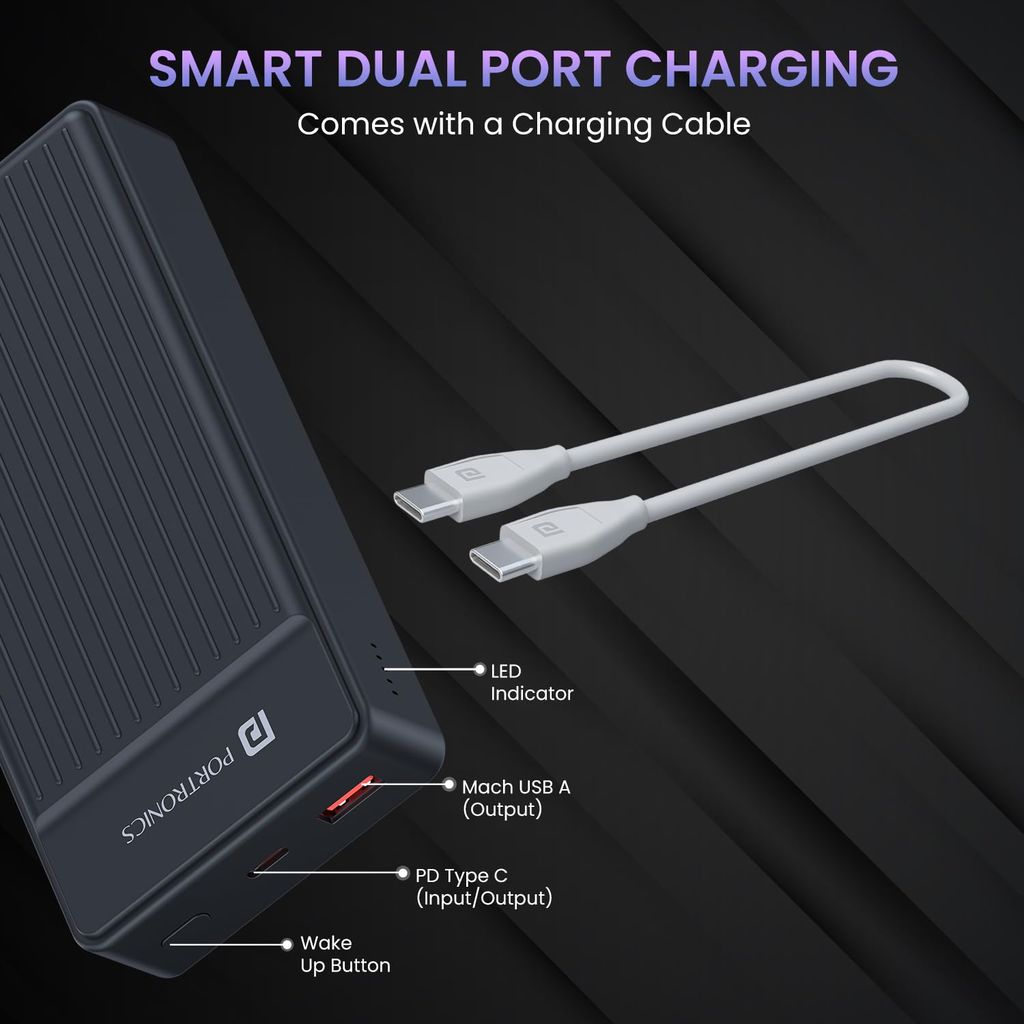 Portronics Luxcell B 20000 mAh Power Bank