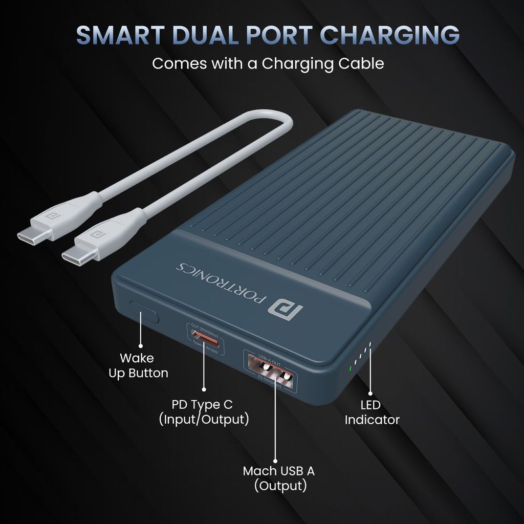 Portronics Luxcell B 10K 10000 mAh power bank