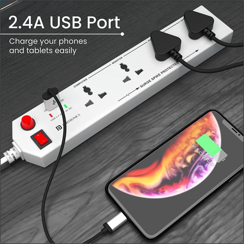 Portronics Power Plate 4