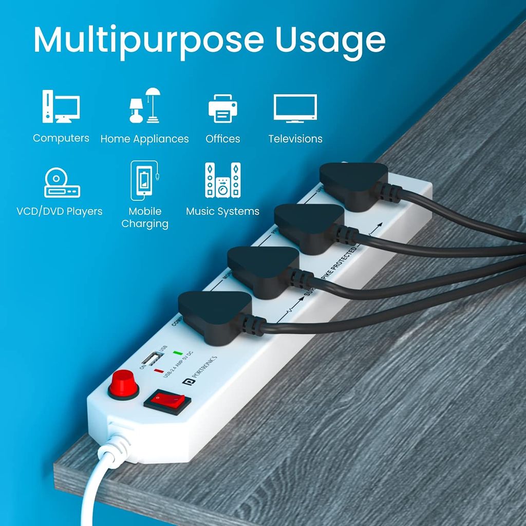 Portronics Power Plate 4