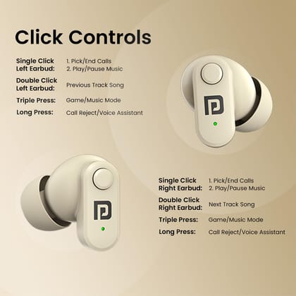Portronics Harmonics Twins S16 in Ear Wireless TWS Earbuds