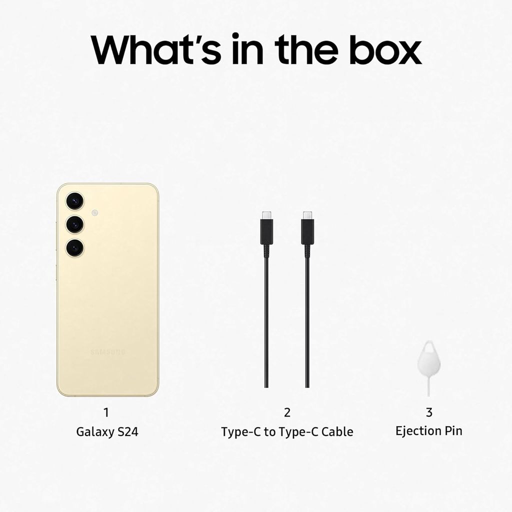 Samsung S24 5G I 8GB RAM I 512GB ROM I Amber Yellow